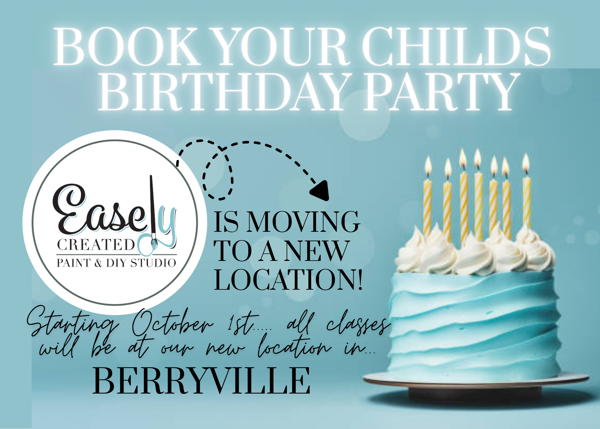 BOOK this DATE/TIME  for Your Childs Birthday Party 