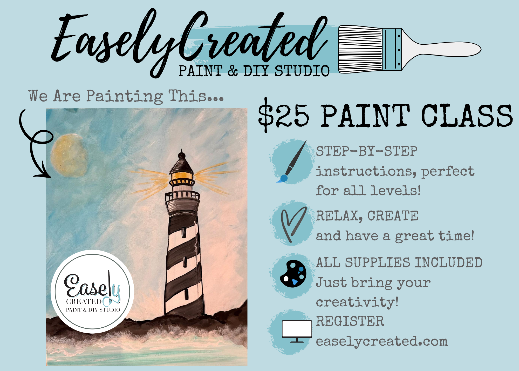 Thrifty TUESDAY $25 Paint Night  "Be the Light"