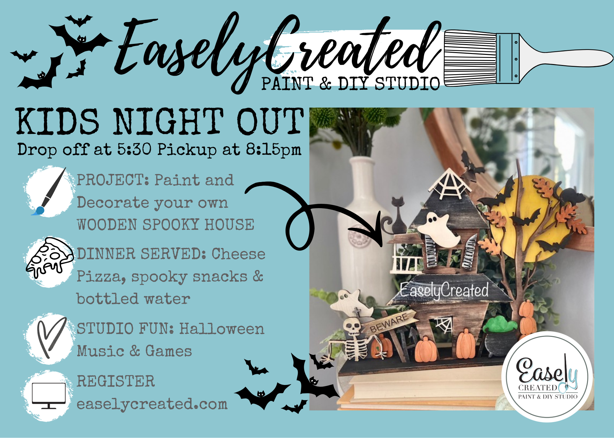 SAVE THE DATE Kids Night House "Spooky Fun"