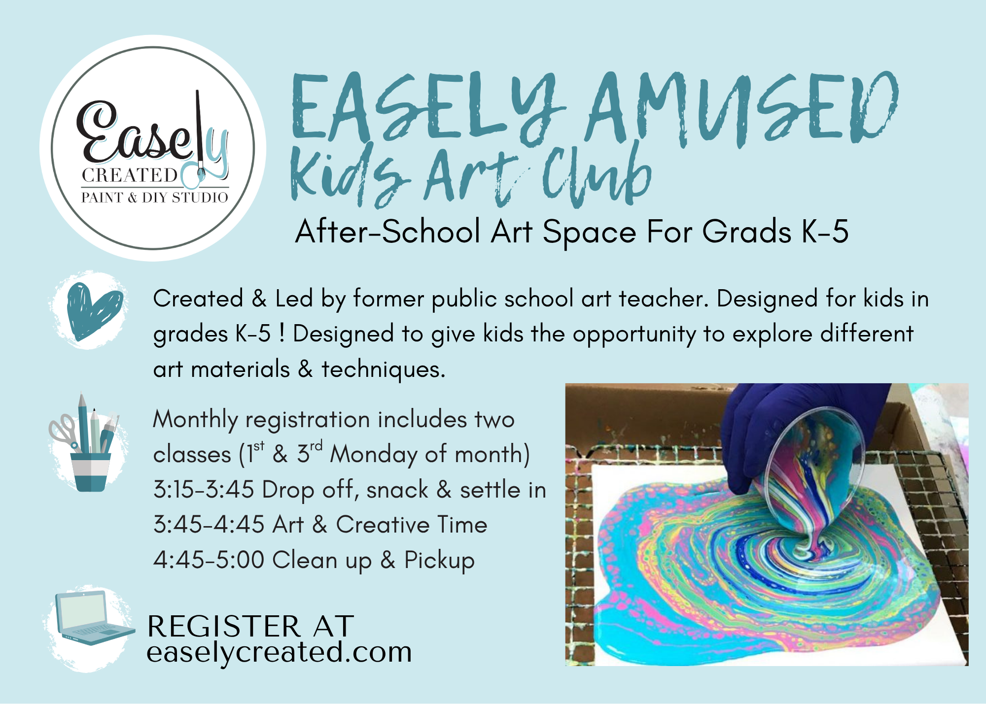 Easely Amused Kids Art Club: NOVEMBER Afterschool Art for grades K-5