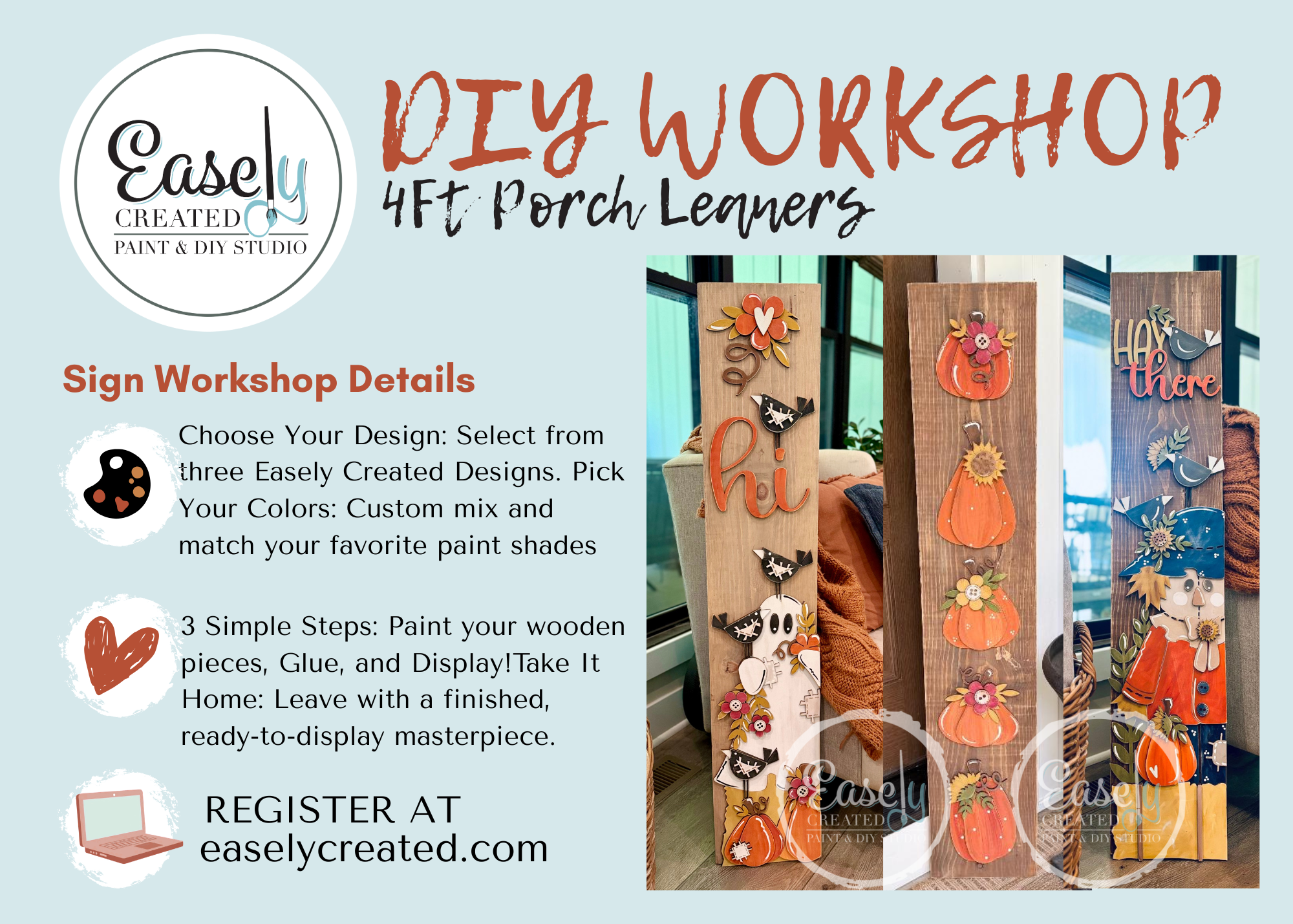 DIY Workshop "4ft Porch Leaner"