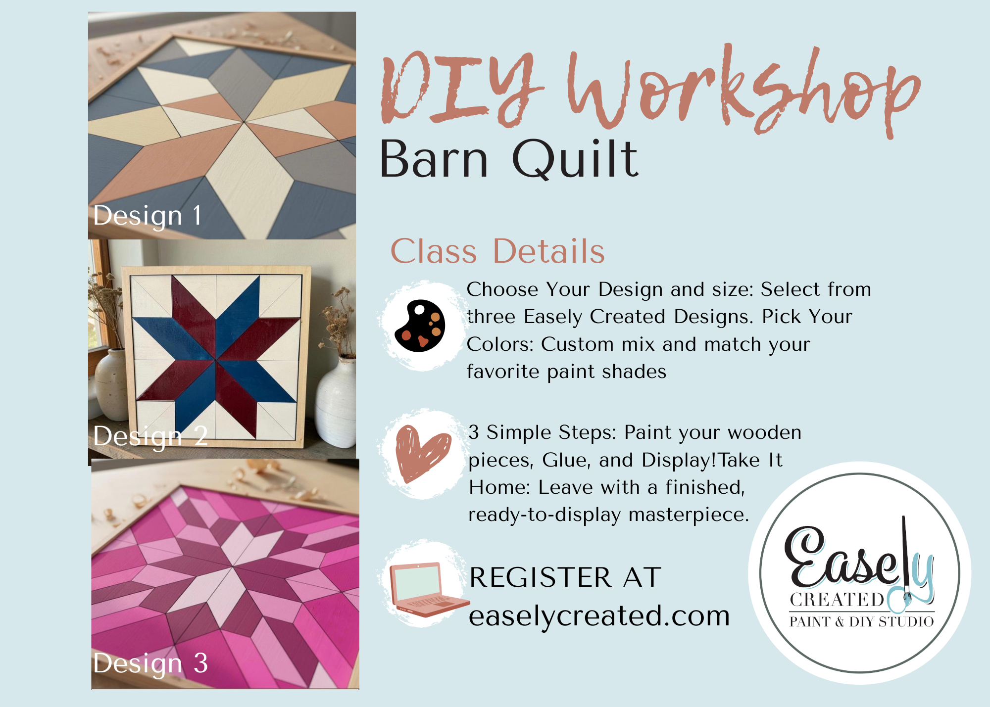 DIY Wooden BARNQUILT Workshop
