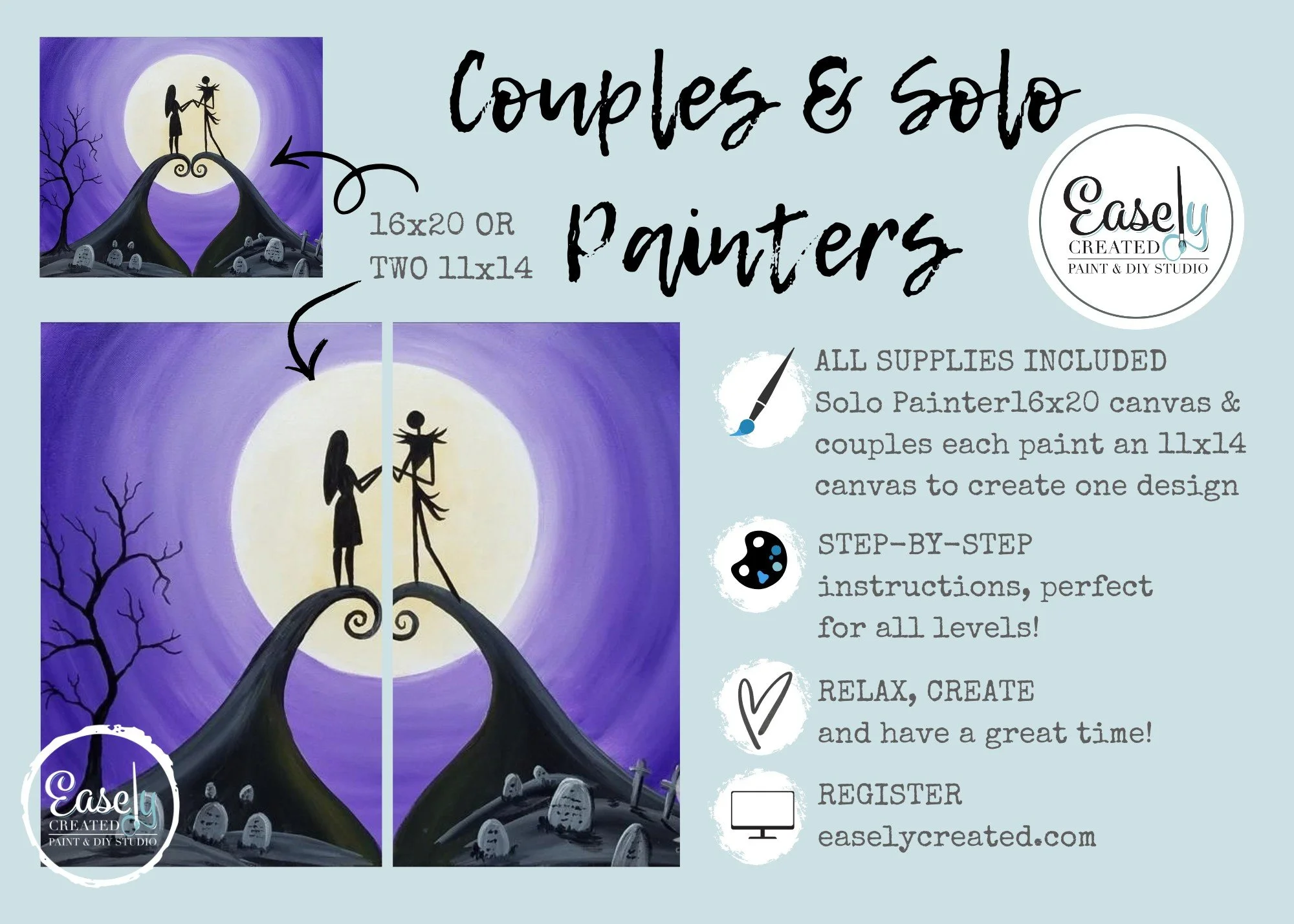 Sip &amp; Paint Couples and Solo Painters