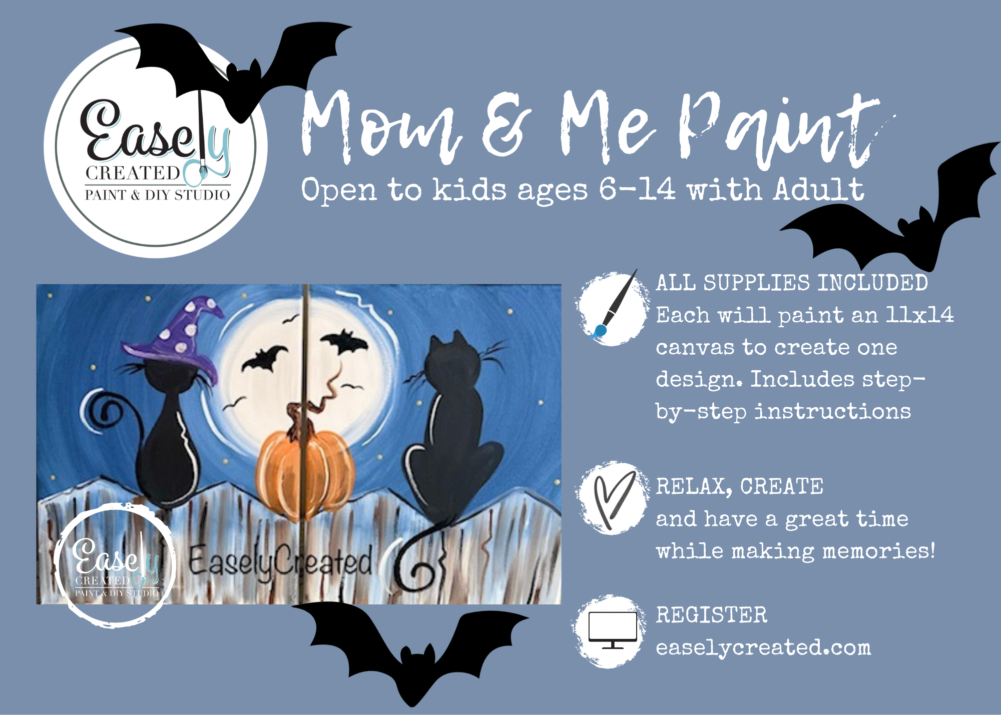 Mom (Any Adult) and Me (any Child ages 6-14) Paint Class