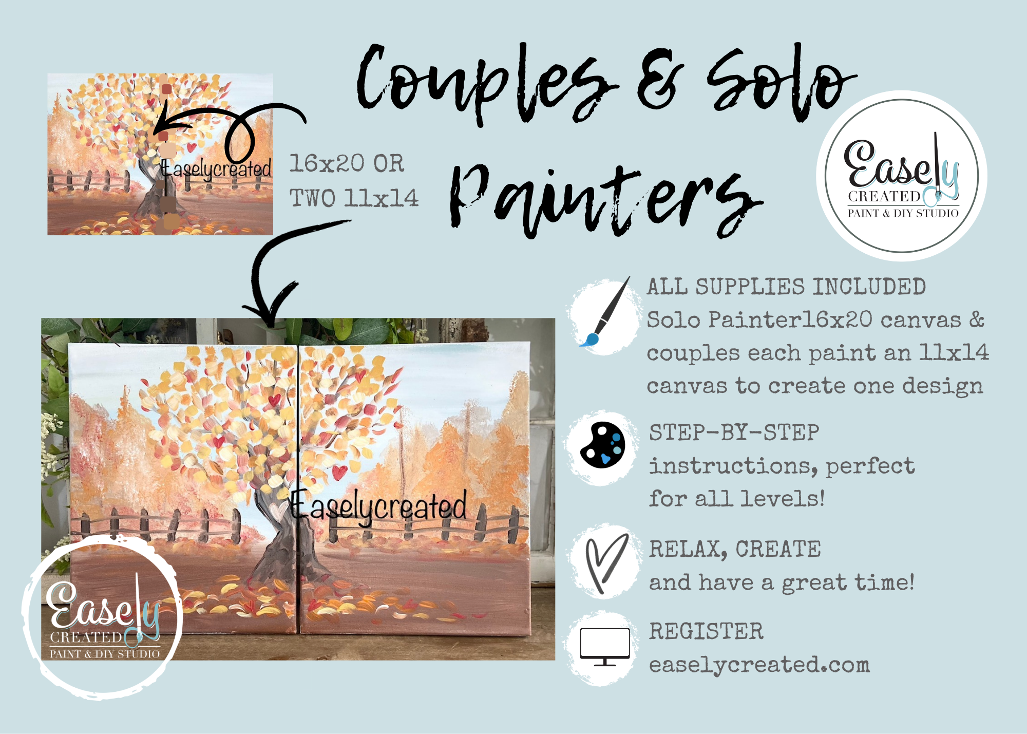 Sip &amp; Paint Couples and Solo Painters