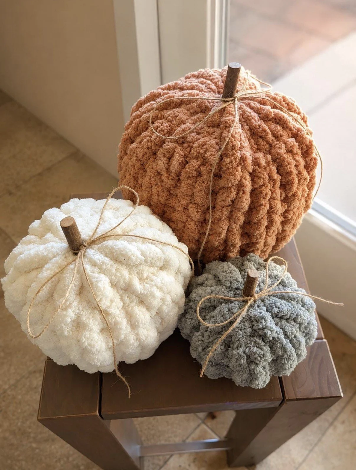 BEGINNER FRIENDLY: Chunky Hand Knit Pumpkin 