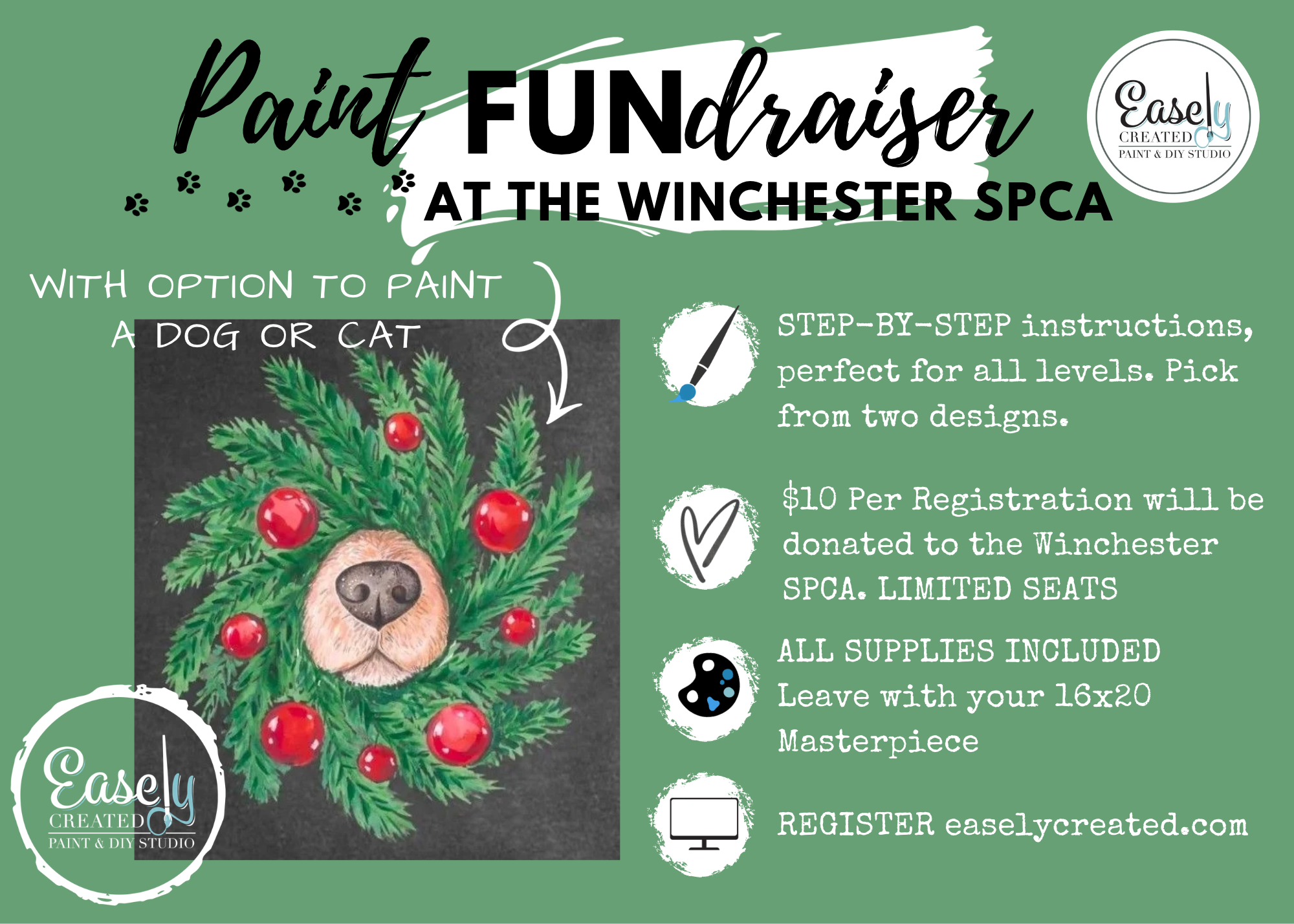 SPCA Winchester Paint FUNdraiser at the Winchester SPCA