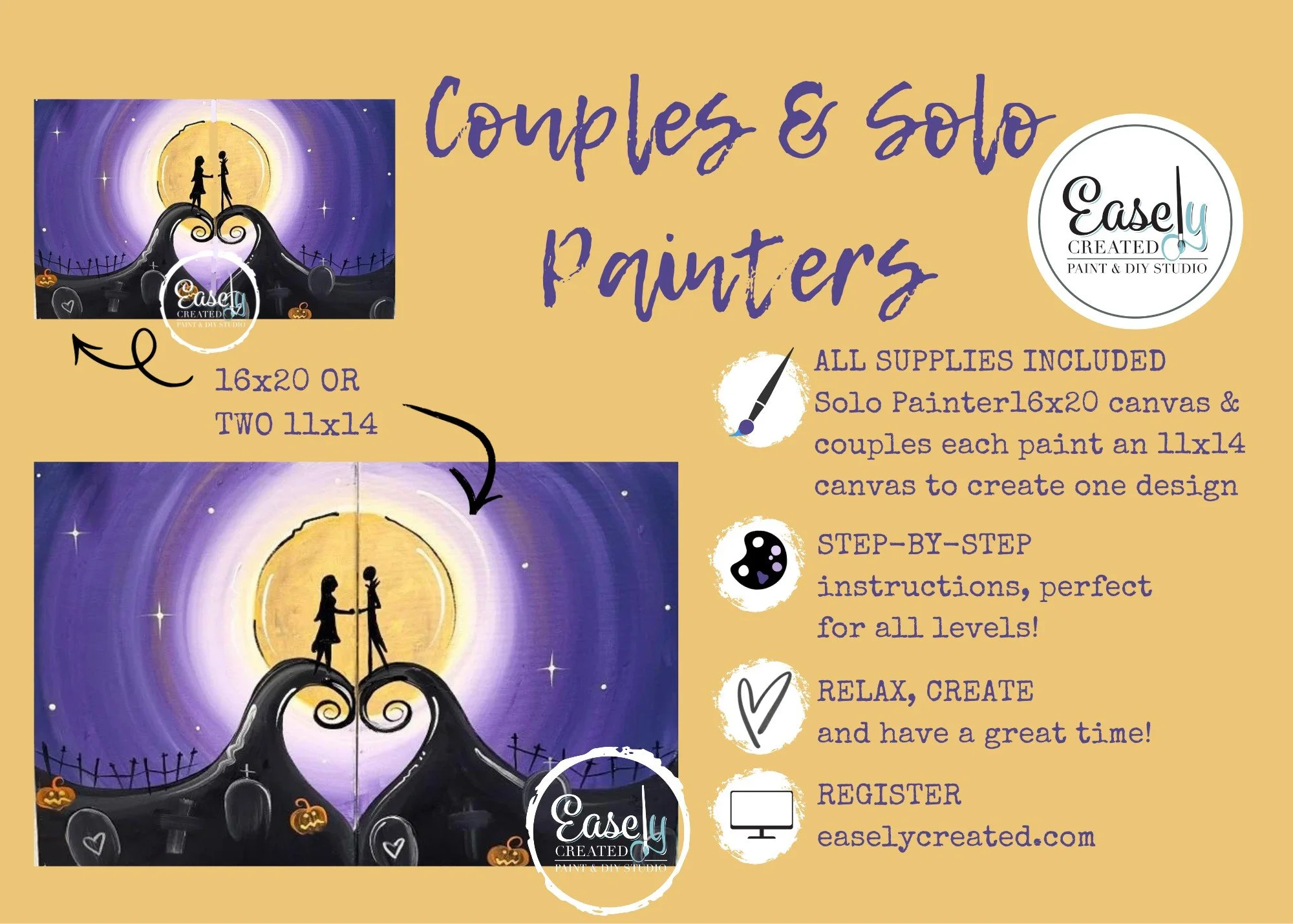 Sip & Paint Couples and Solo Painters