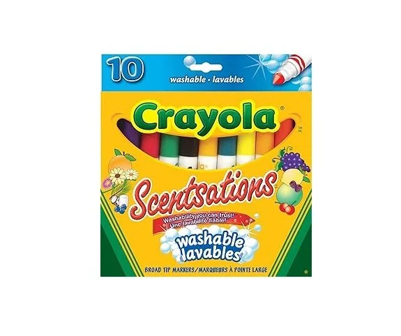 Crayola 10 Scentsations Washable Broad Line Markers