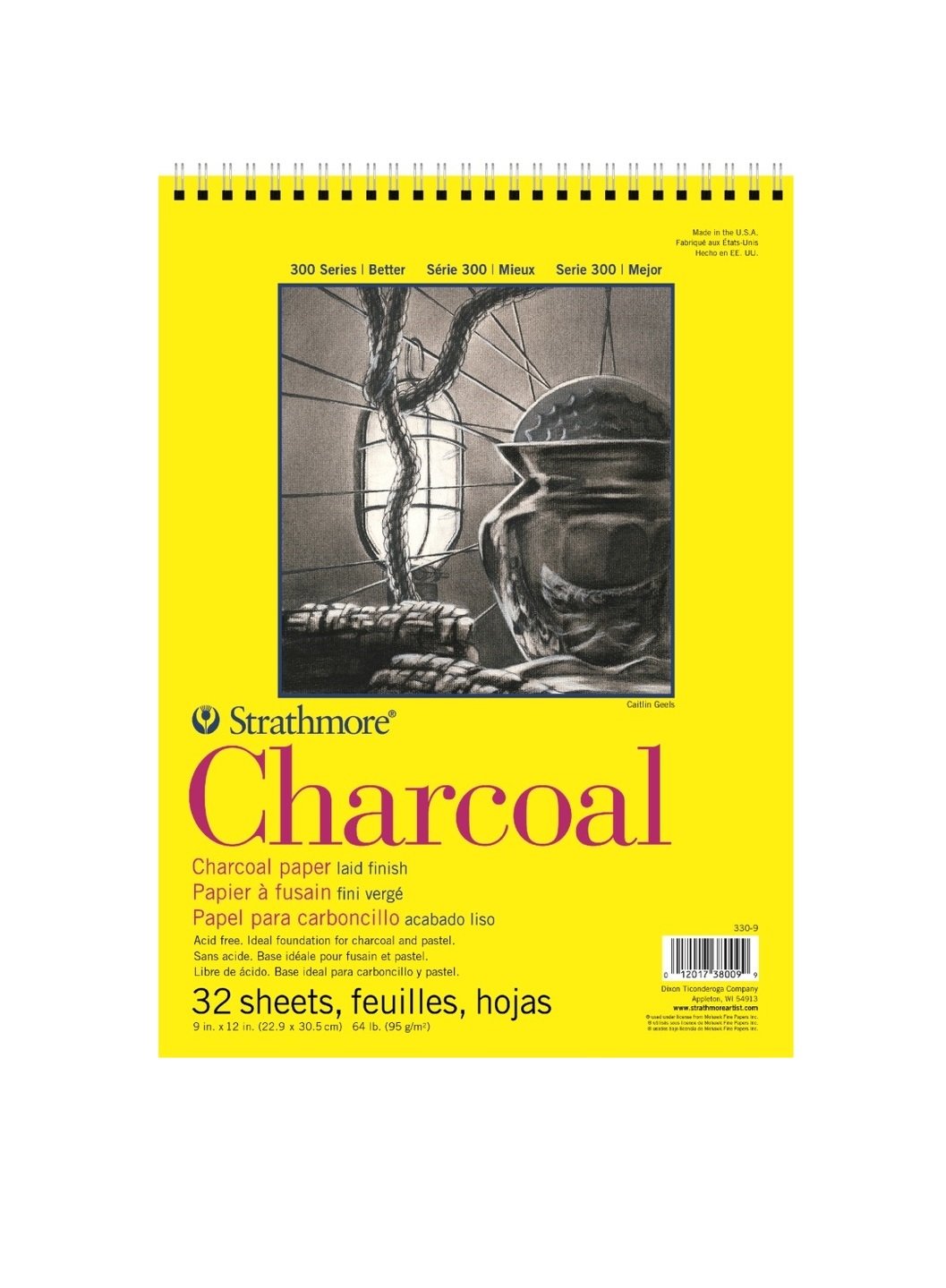 300 Series Charcoal Pad, White