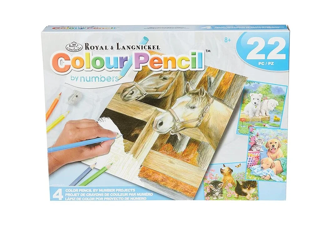 Royal &amp; Langnickel Colour Pencil Set - Horse and Puppy