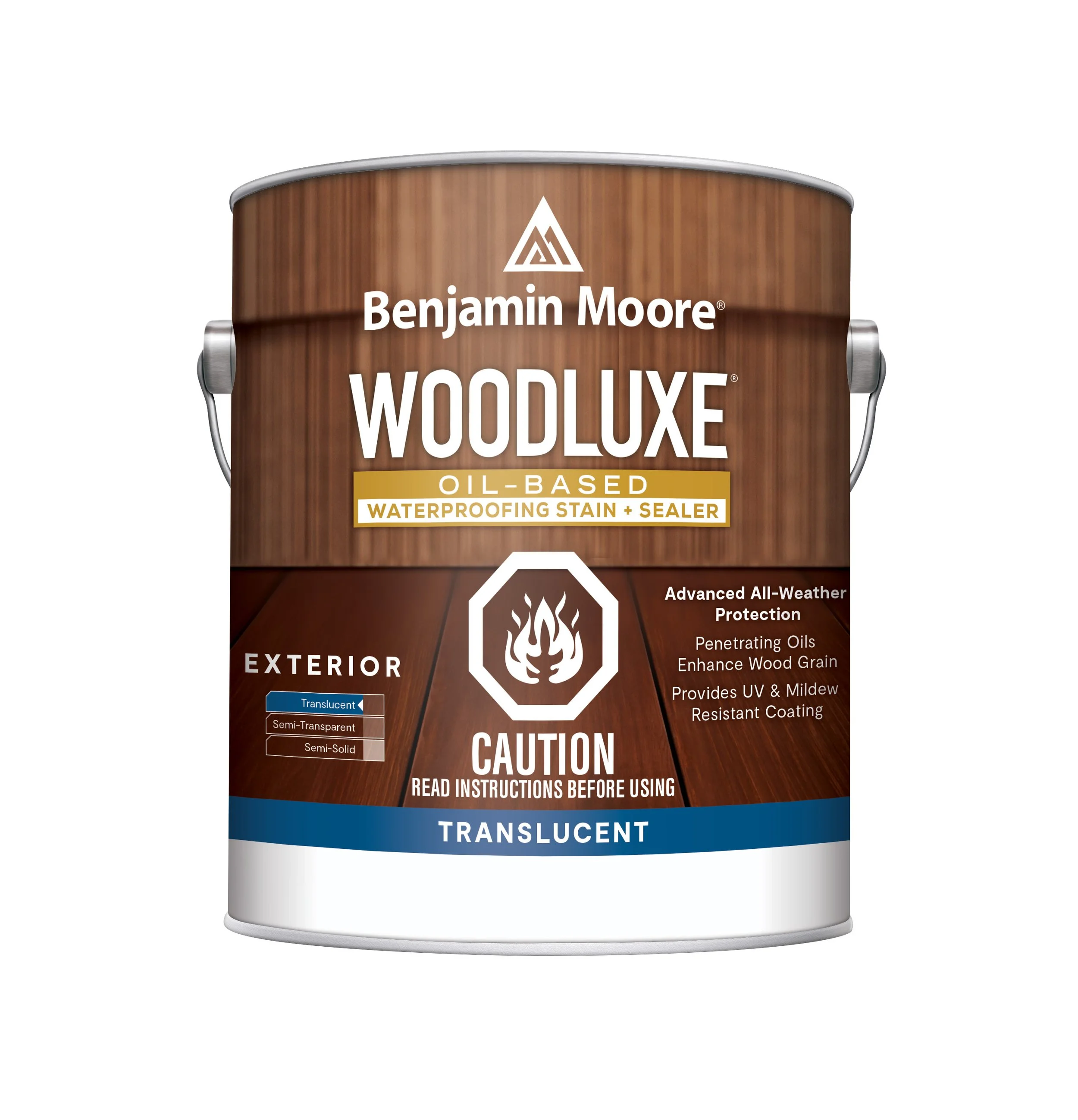 Benjamin Moore Woodluxe Oil-Based Waterproofing Stain + Sealer - Translucent