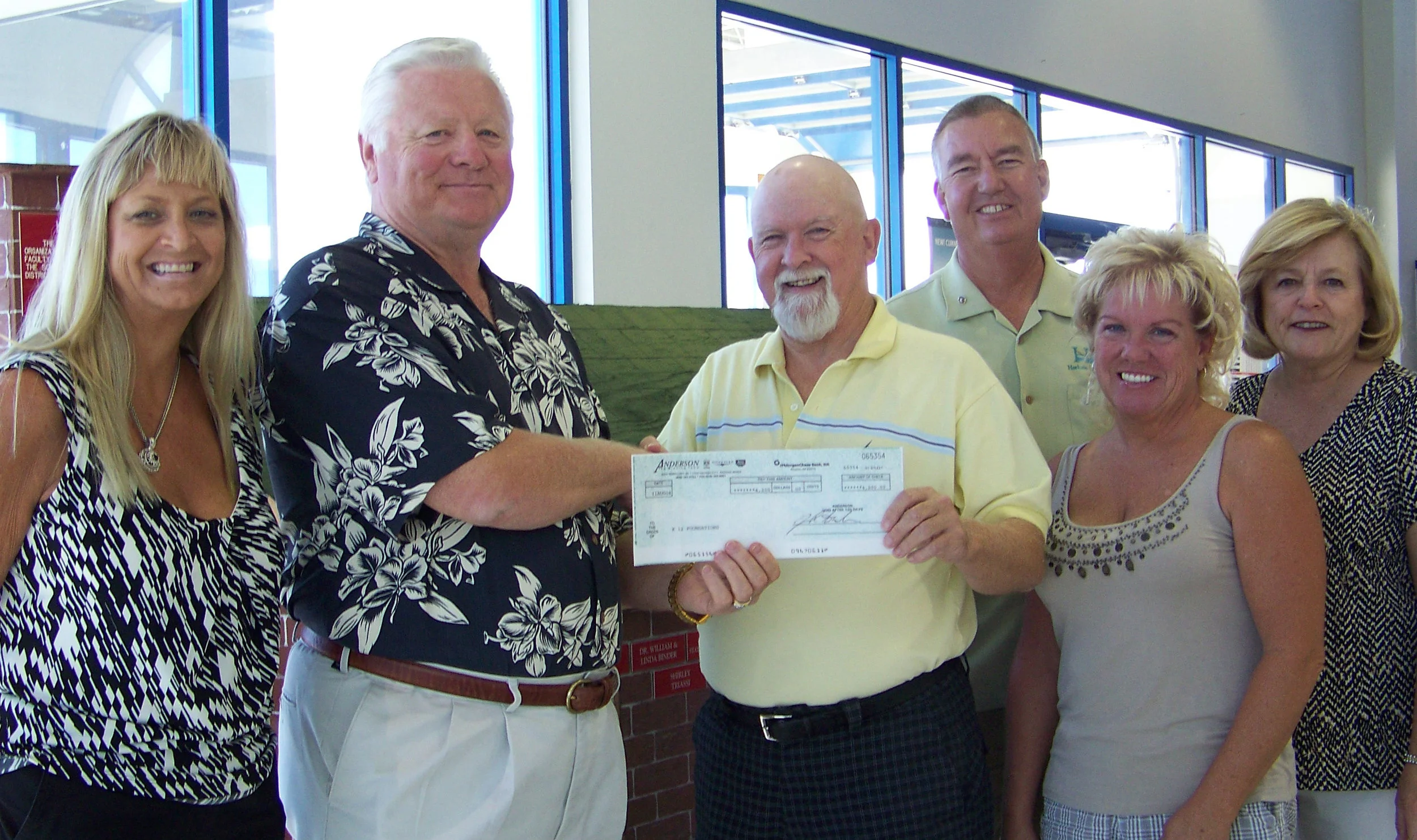 Anderson Auto Group Donation Sept 2008