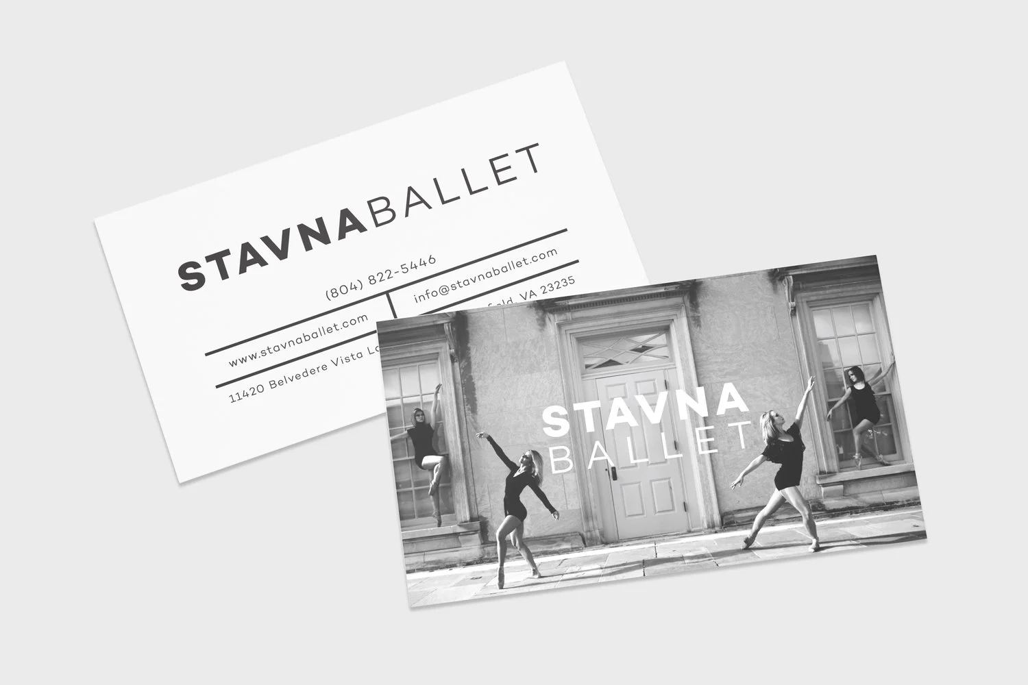 Stunning new cards feature Stavna's company dancers