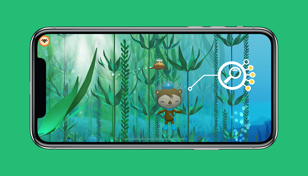 Octonauts App Search & Find Missions Screen
