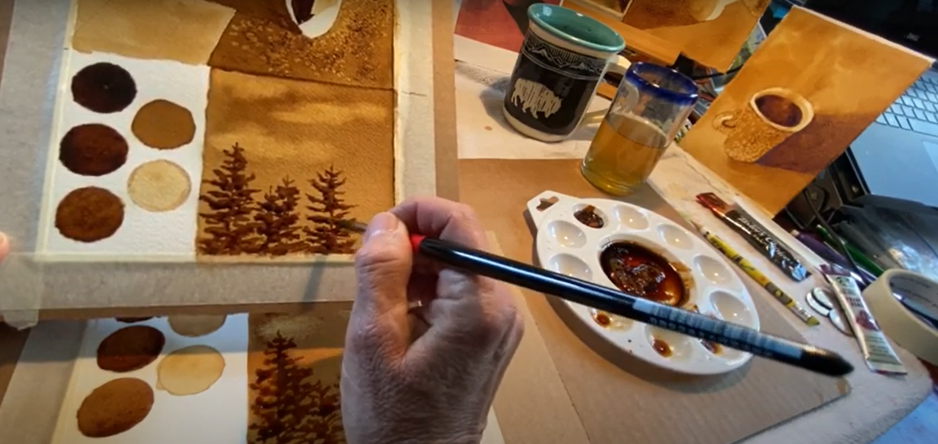 Paint with Coffee + Tea Art Class Kit — SOLSTICE HANDMADE