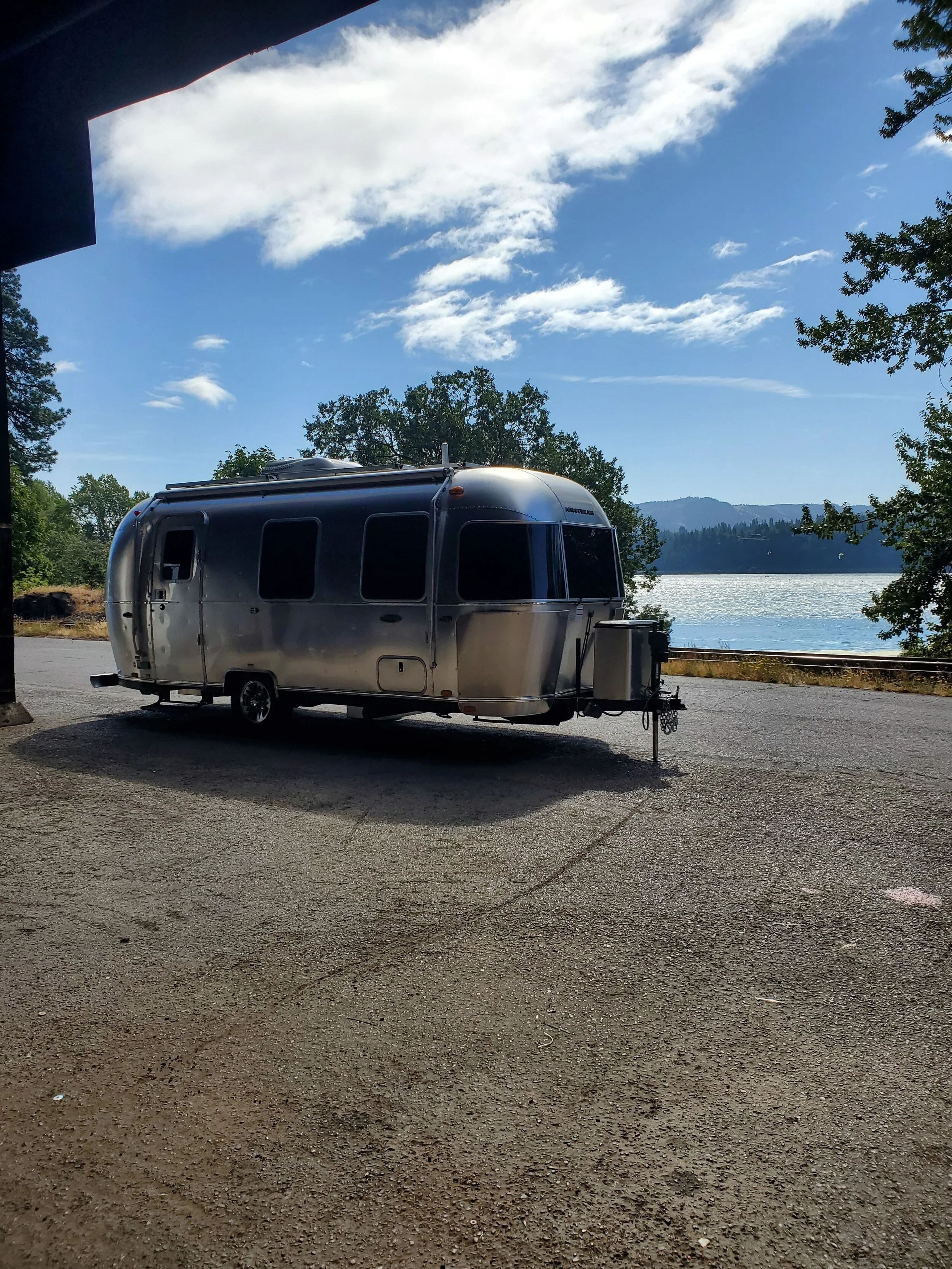 400w solar charge system on a 22’ Airstream Sport Bambi