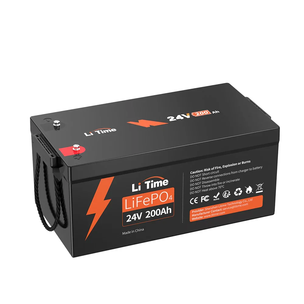 LiTime 24V 200Ah Group 8D LiFePO4 Lithium Battery