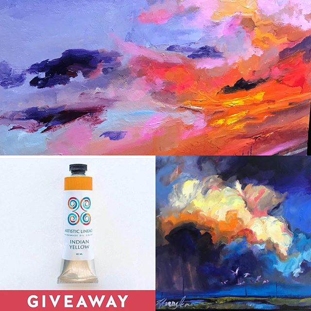 HEY! So my friends at @artisticlineage are doing a give away! Their paints are the same ones I used this past weekend for my live art event! They are linseed oil based and PACKED with high quality pigment and wonderful viscosity!! Enter the giveaway 