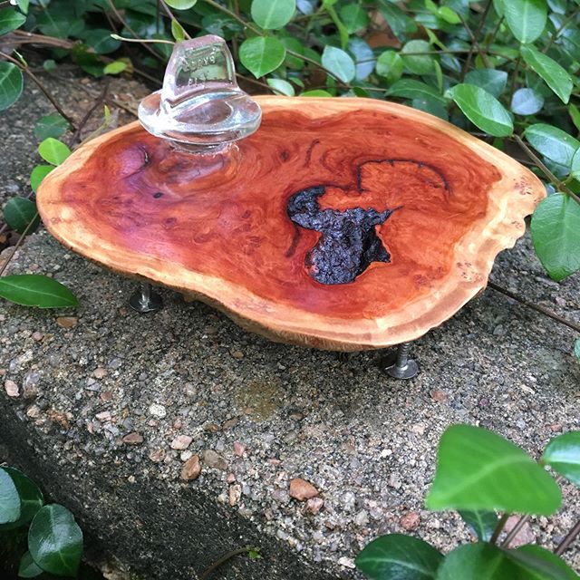 Friendship Sculpture #2 - a very belated birthday gift for Chase. A raw cut of Australian red mallee burl