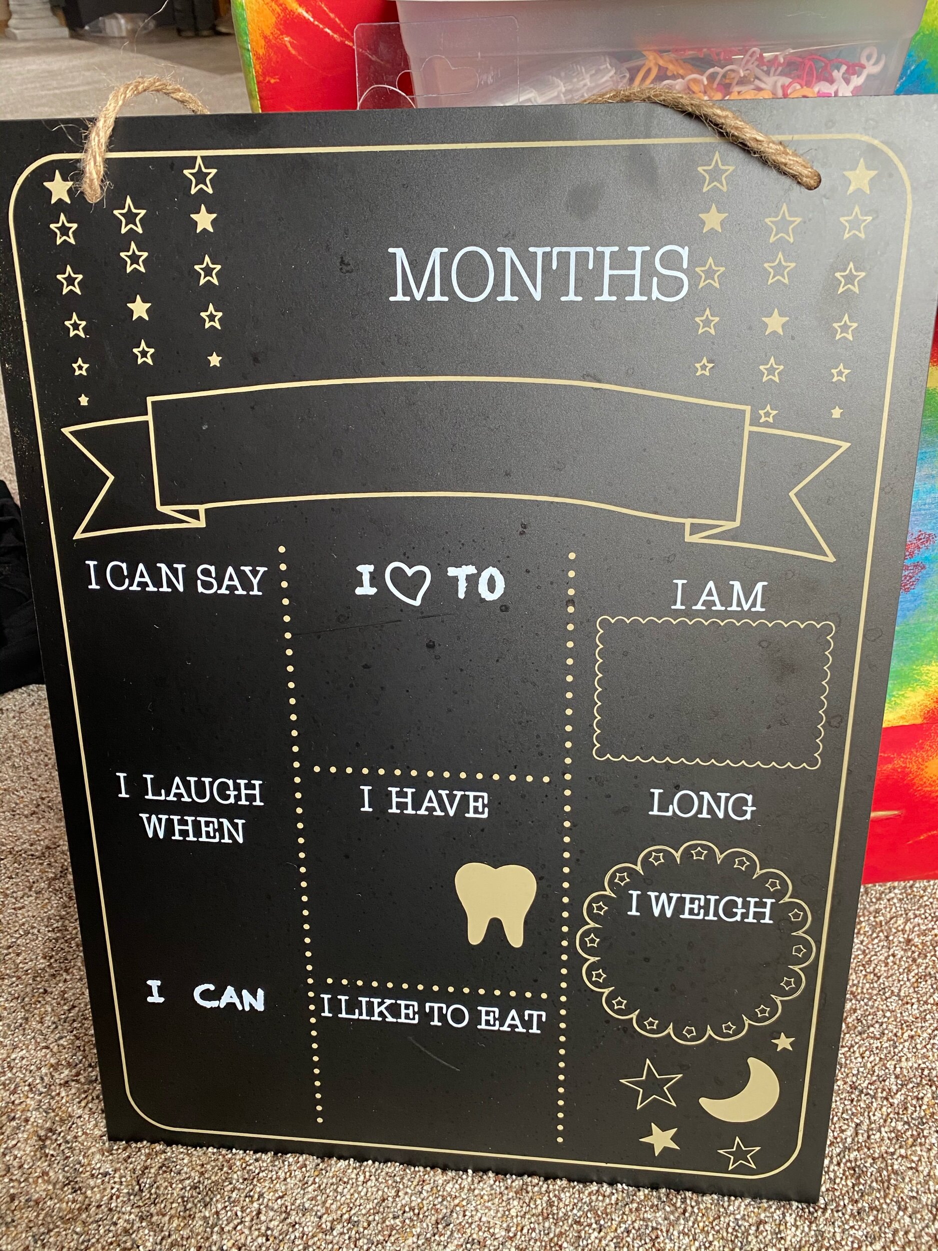 Month baby board