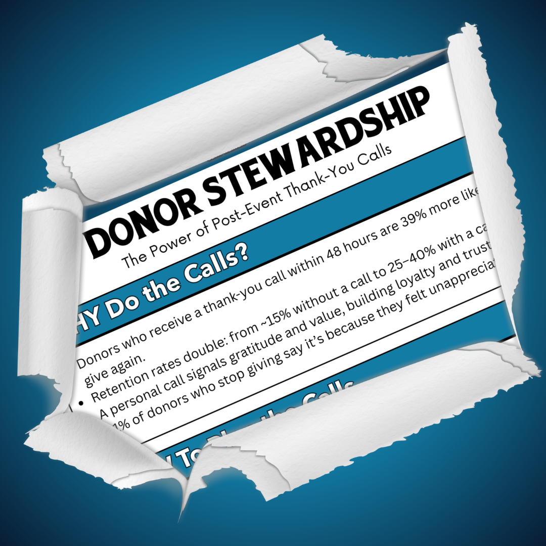 Donor Stewardship Worksheet