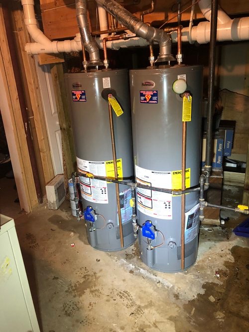 Dual Water heater installation