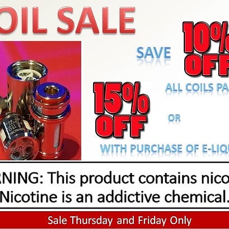 Huge coil sale
#coilsale #vapedeal #oldsmarvapeshop #bluecloudvapes