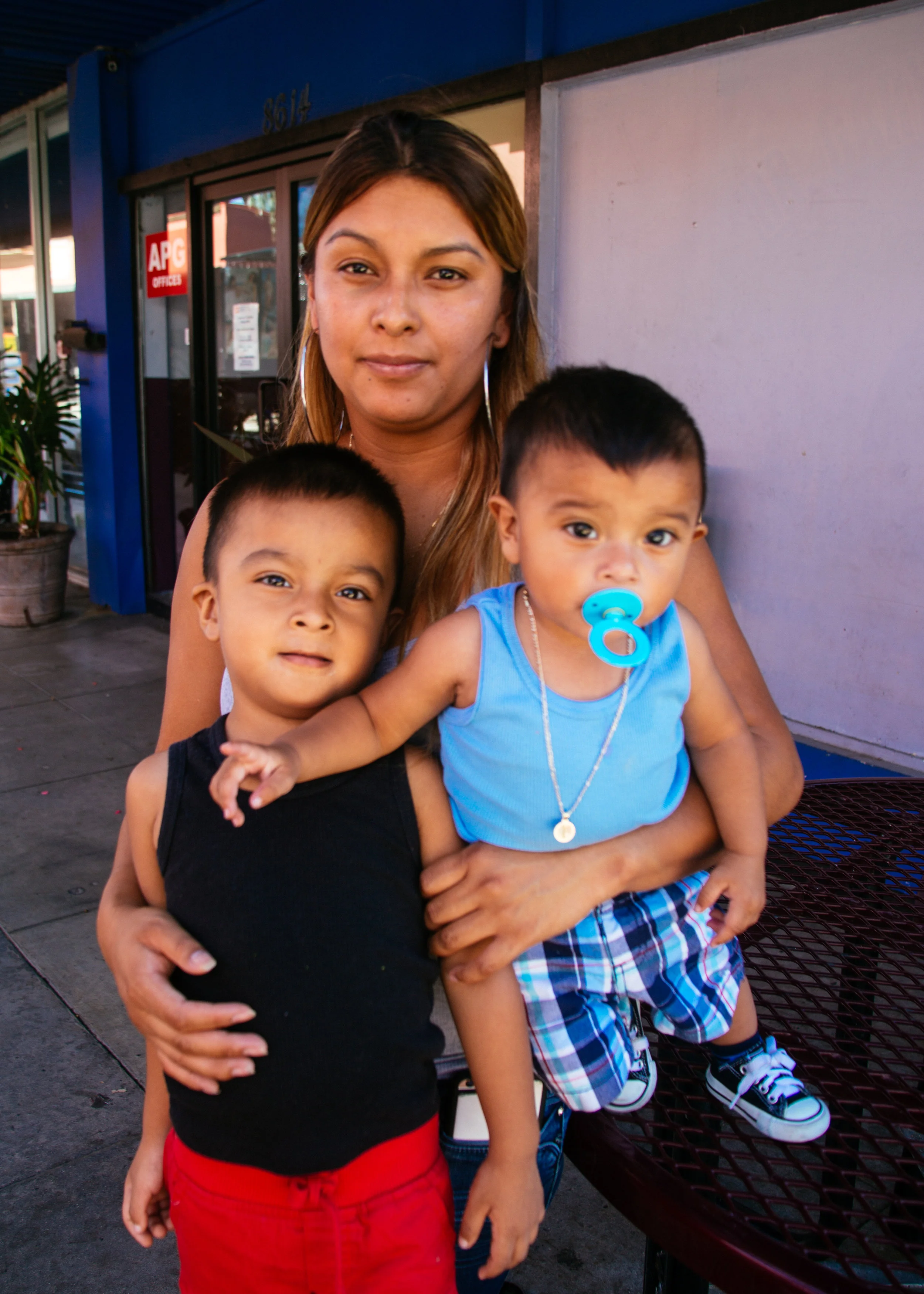 Portrait of a family outing, Panorama City, California 2016