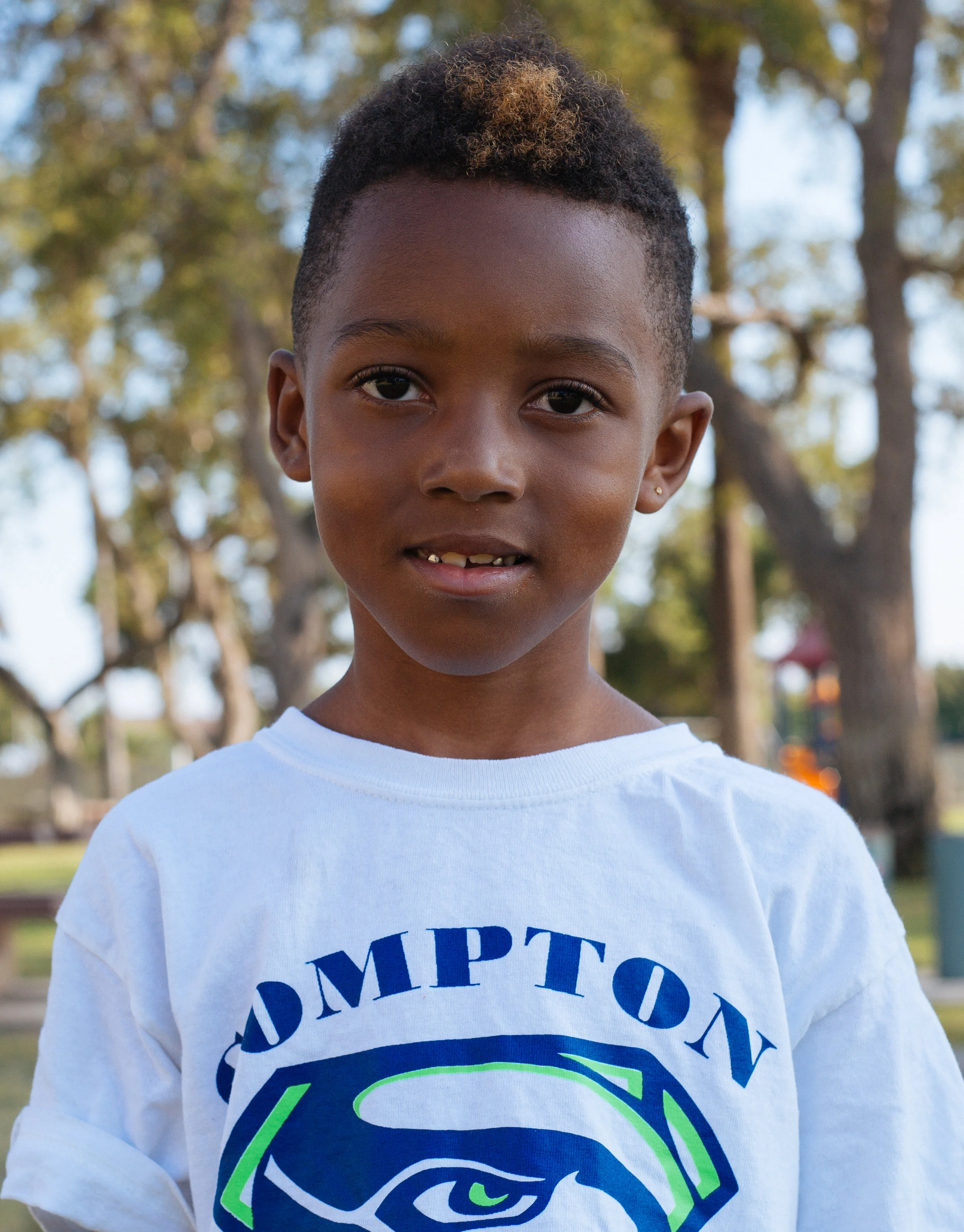 Child at the park, Compton, California 2016