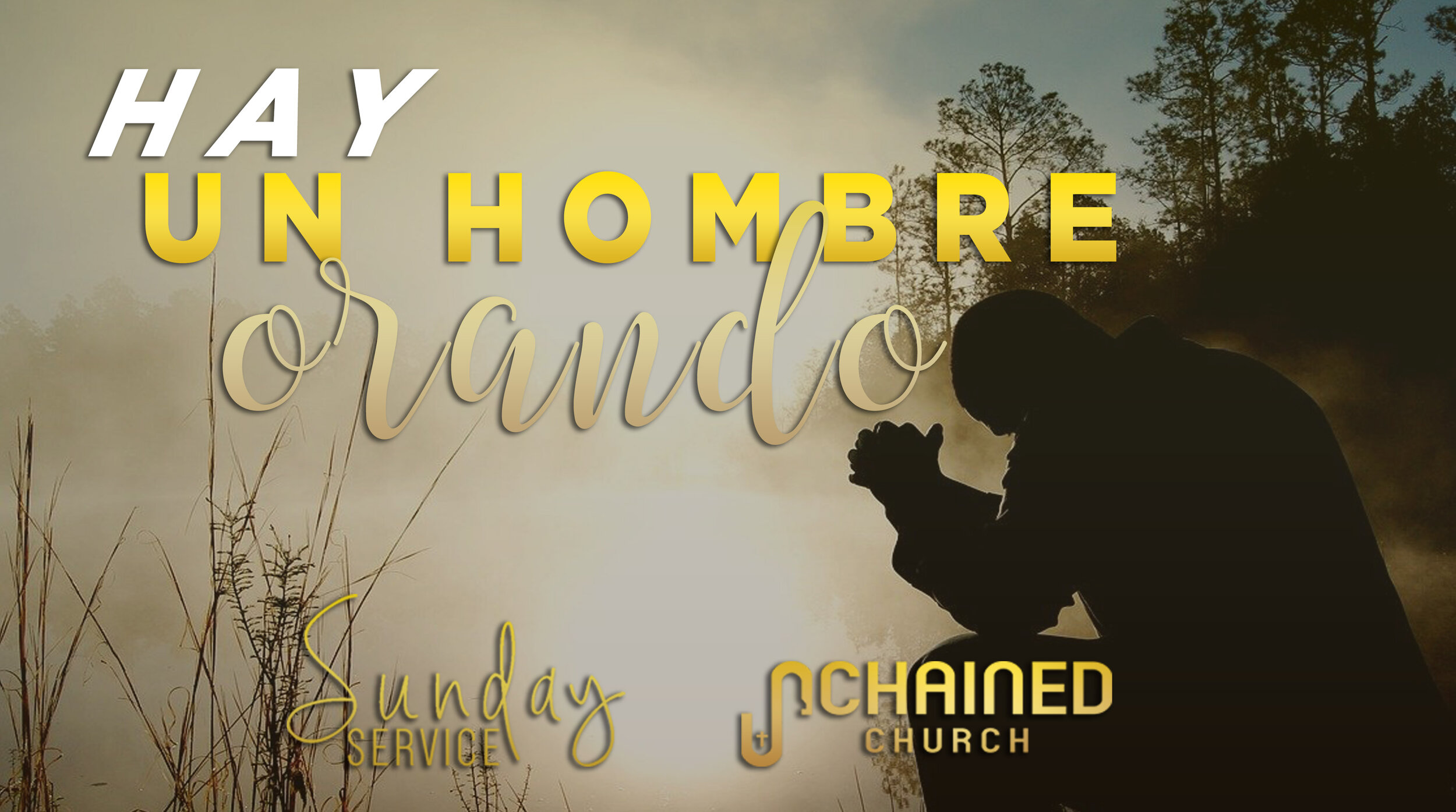 Hay un hombre orando