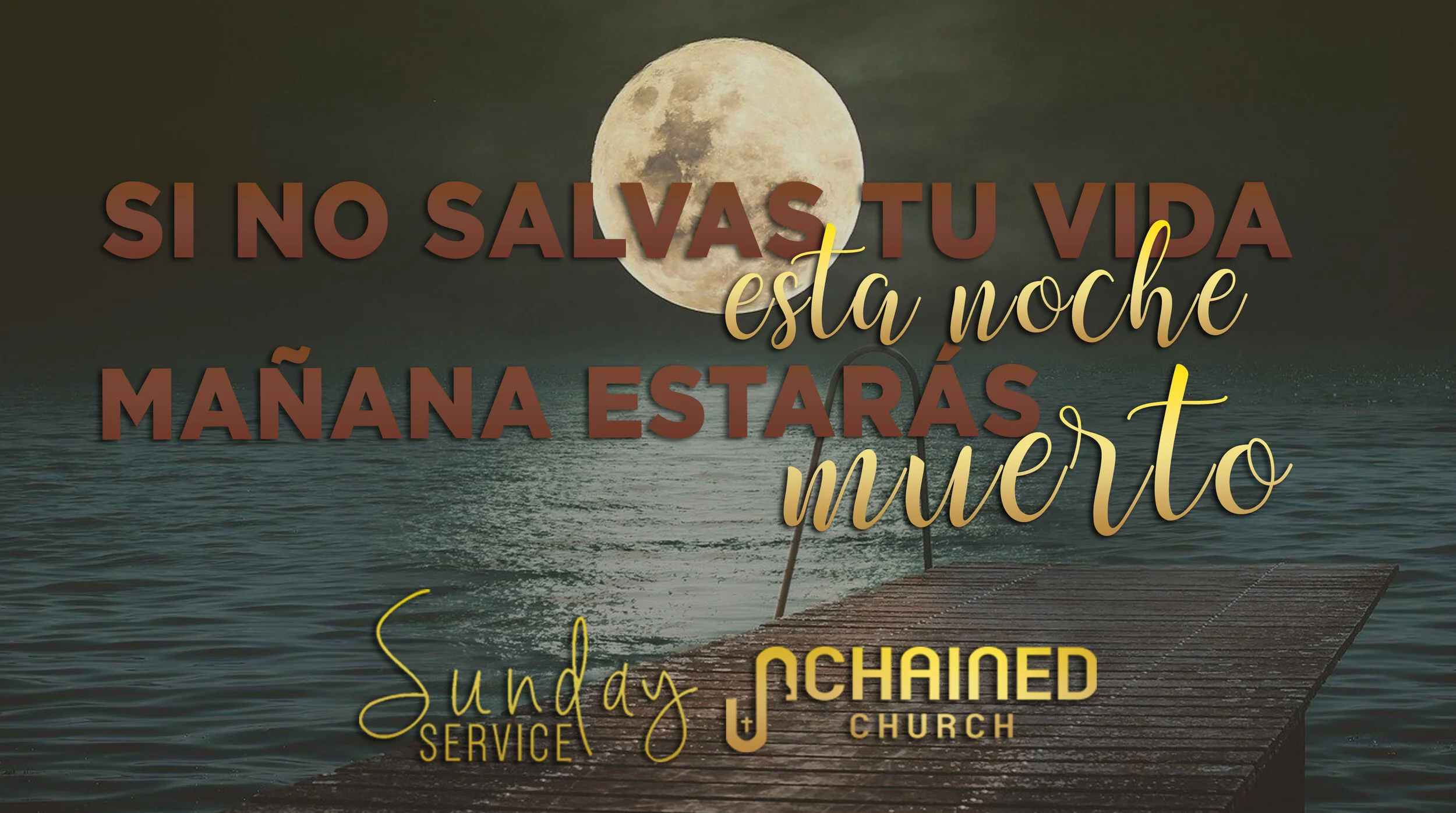 Si no salvas tu vida hoy, mañana serás muerto
