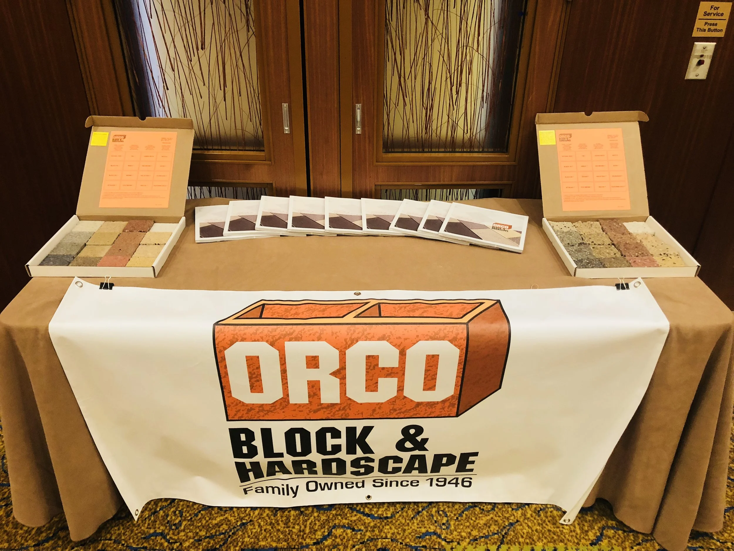 Sponsor's Displays with Products