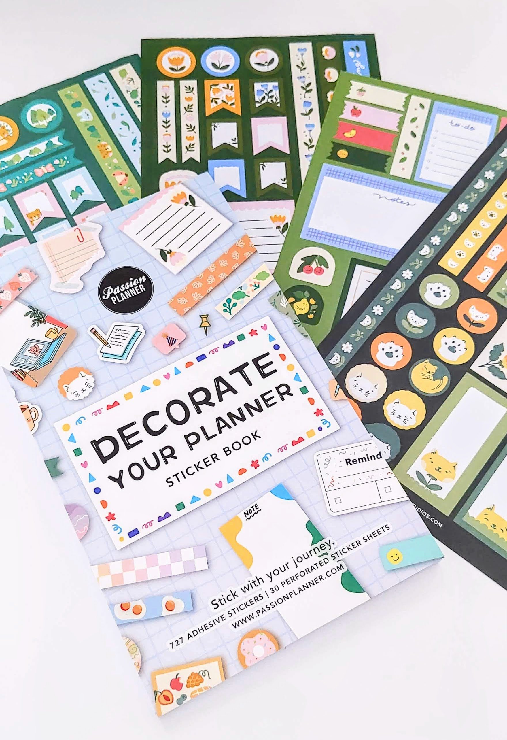 Colorful Planner Stickers Book