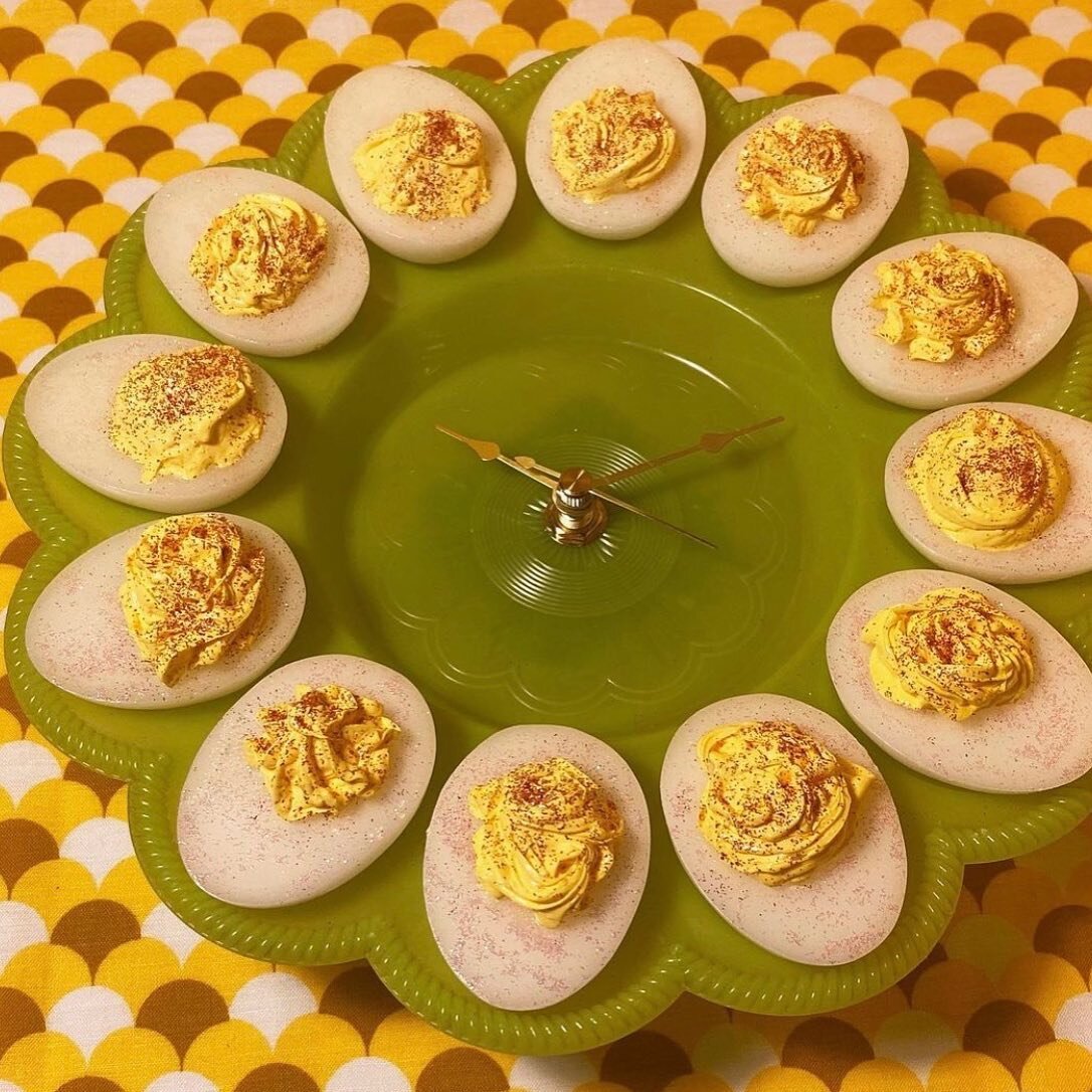 EGGcellent news to share!!! Thanks to the molding mastermind of @paintedwonderland, my Deviled Egg clocks are back in production! Eggspect a drop date for the next available batch in the next few weeks! 🥚🥚🥚🥚🥚