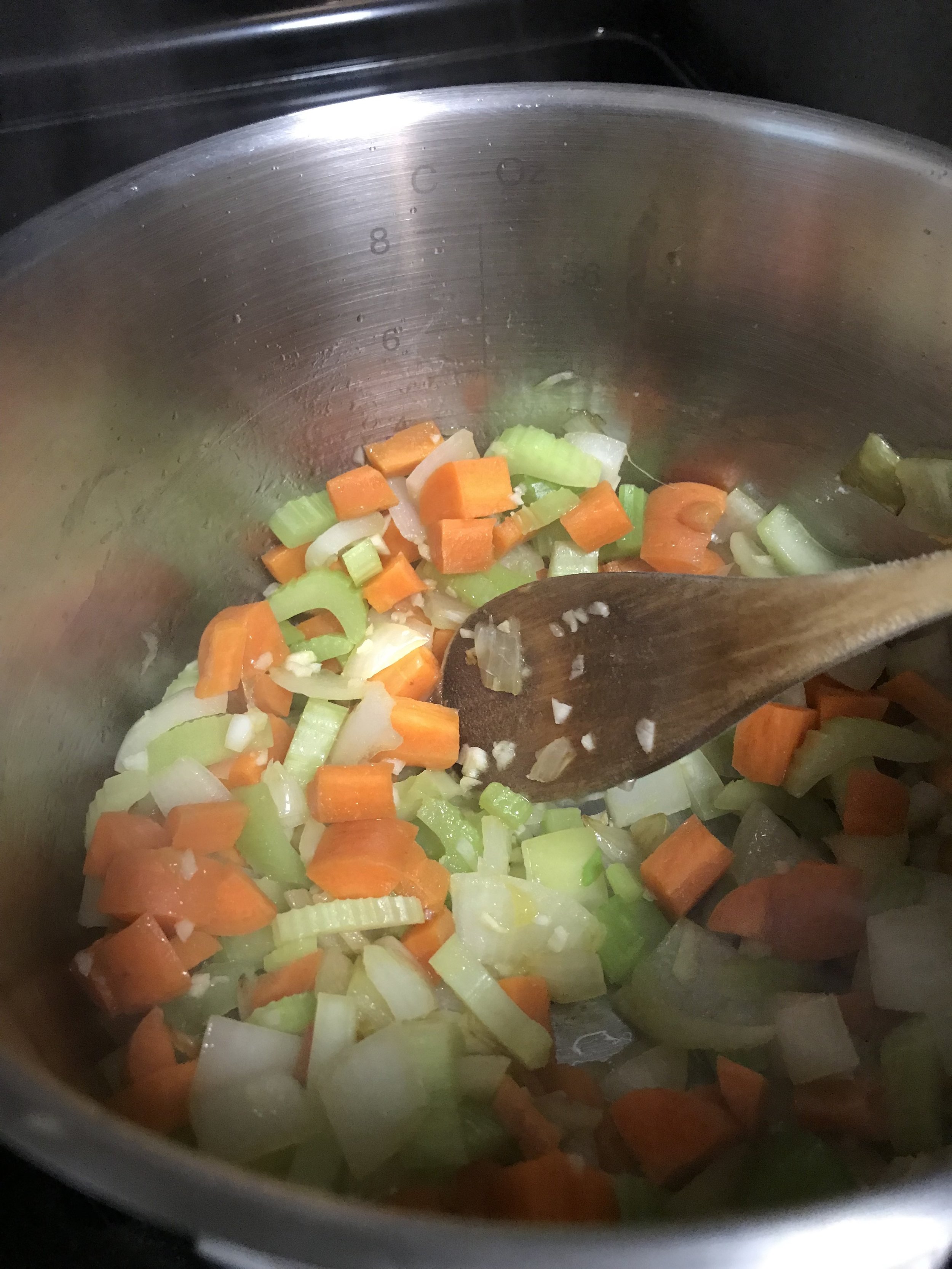 vegetables in a pot