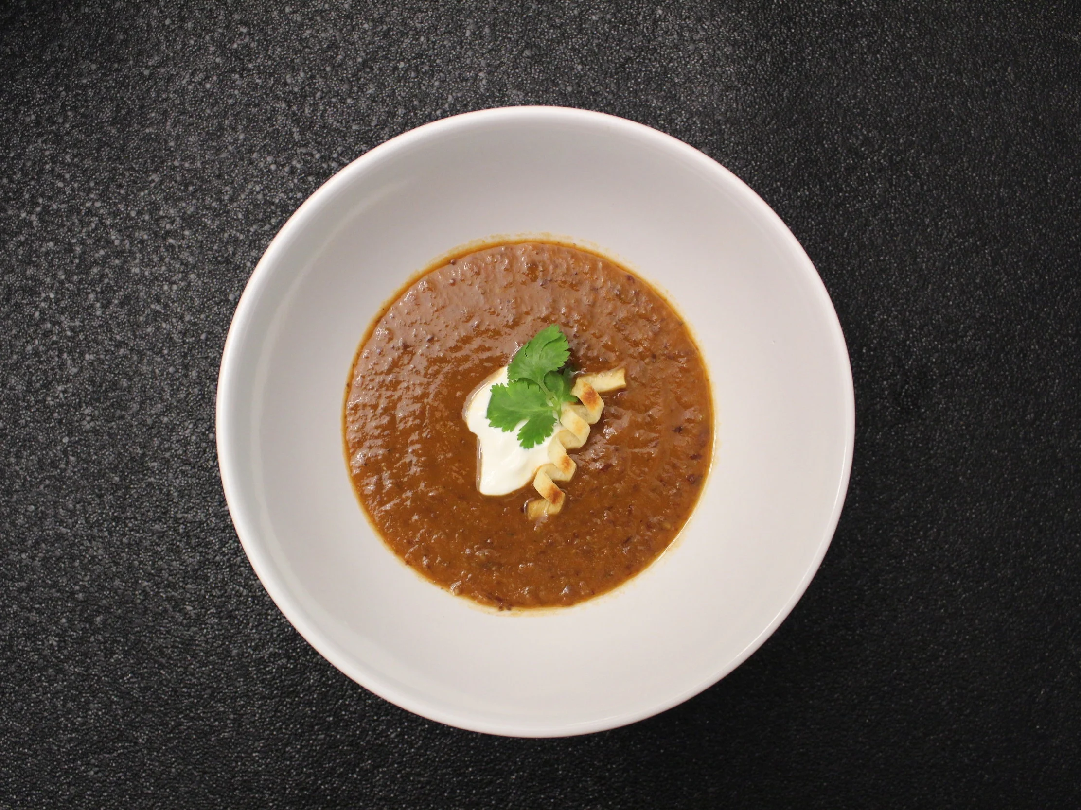 Vegan Spicy Chipotle Black Bean Soup