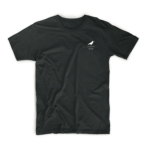 Stacked Logo Tee - Black