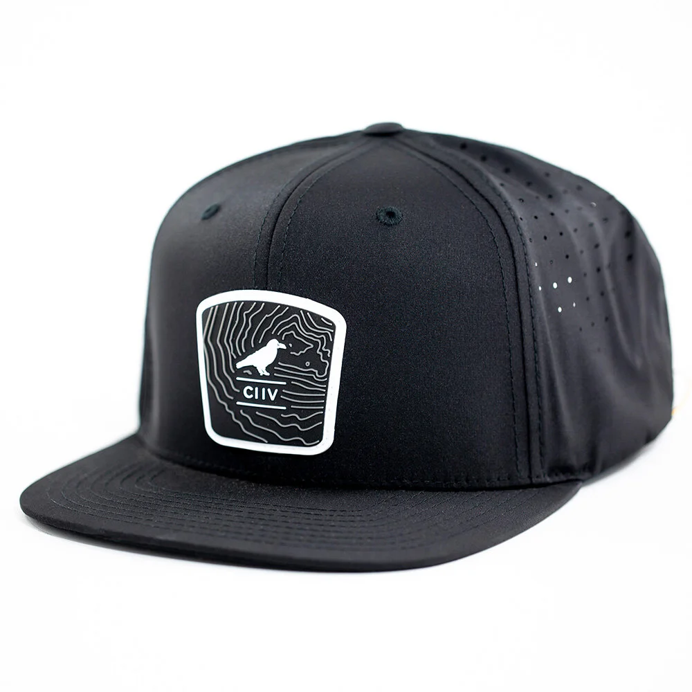 Elevated Pro Snapback // Mt Bachelor - Black