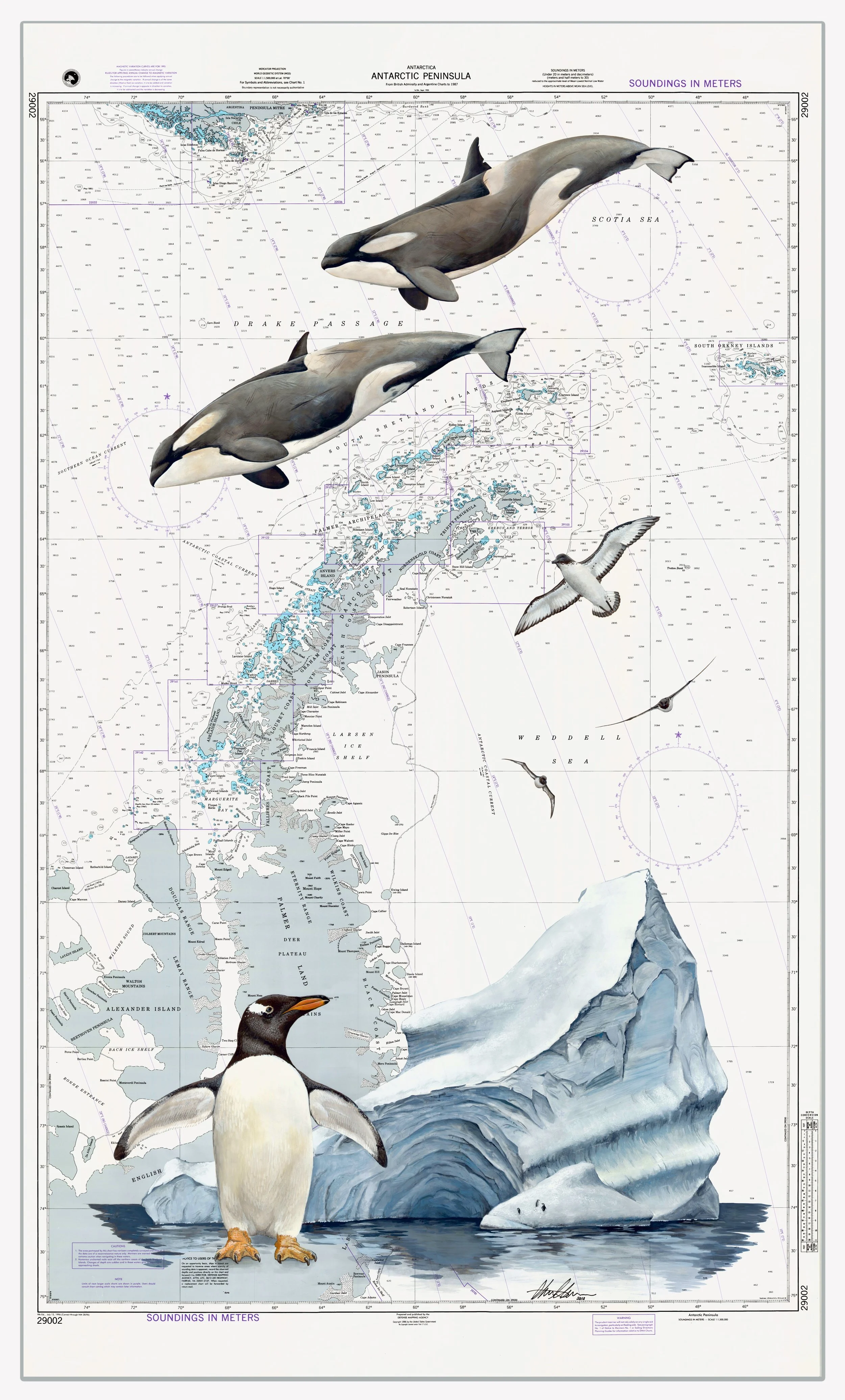 Antarctic Peninsula Chart - SOLD