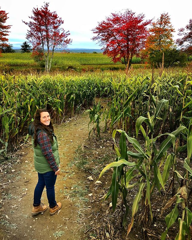 Nothing says &lsquo;fall&rsquo;s here&rsquo; like getting lost in a corn maze for 8-year-olds.
.
.
.
#seriouslytho #weusedamap #fall #maine #corn