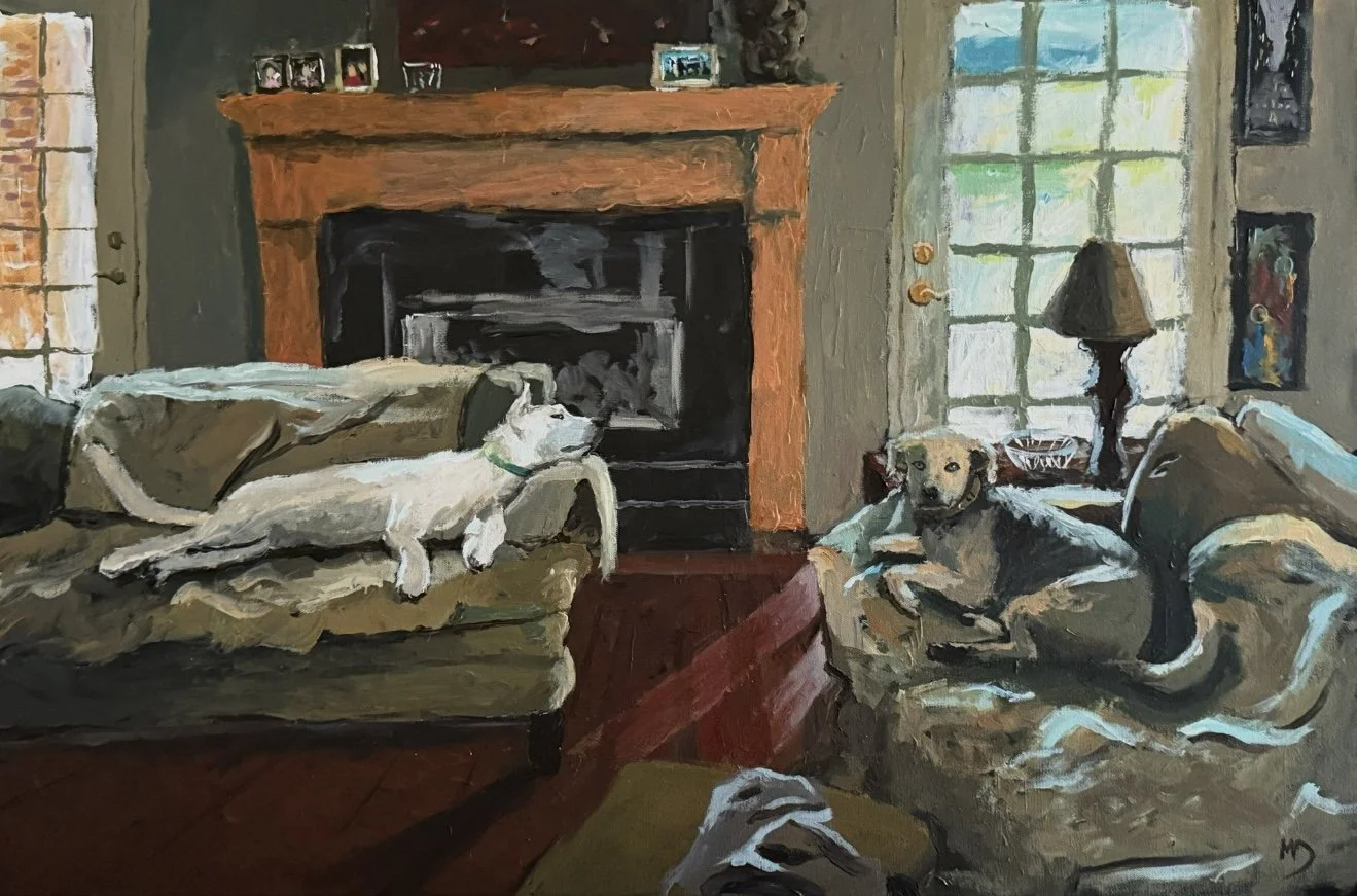 The Dog Days-36” x 24” acrylic on canvas. Available. 2025