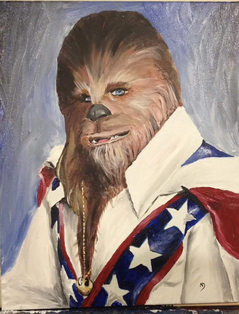 Chewy (last name redacted)- 16” x 20” acrylic on canvas. SOLD. 2014