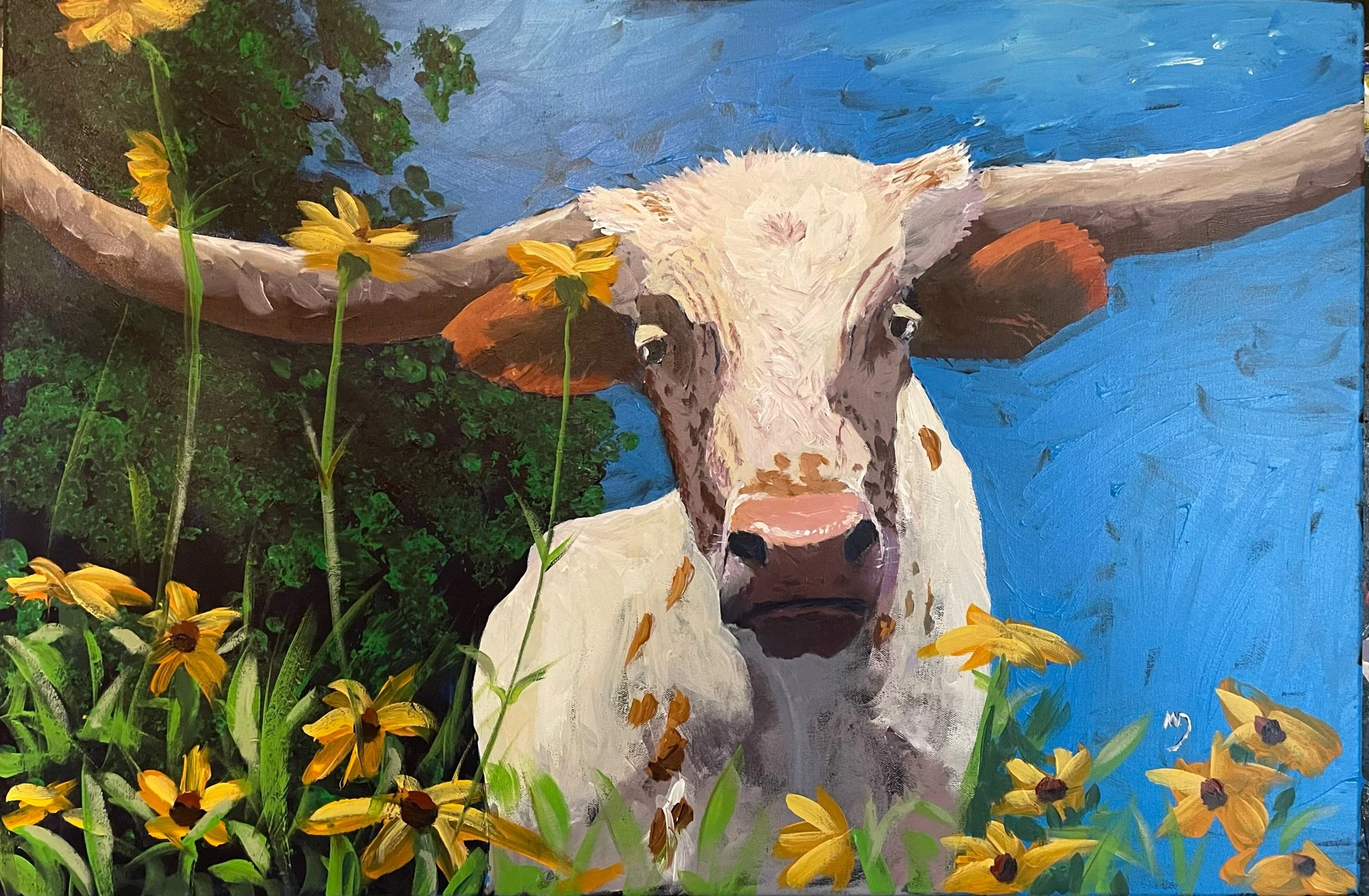 Buster - 36” x 24” acrylic on canvas. SOLD 2023