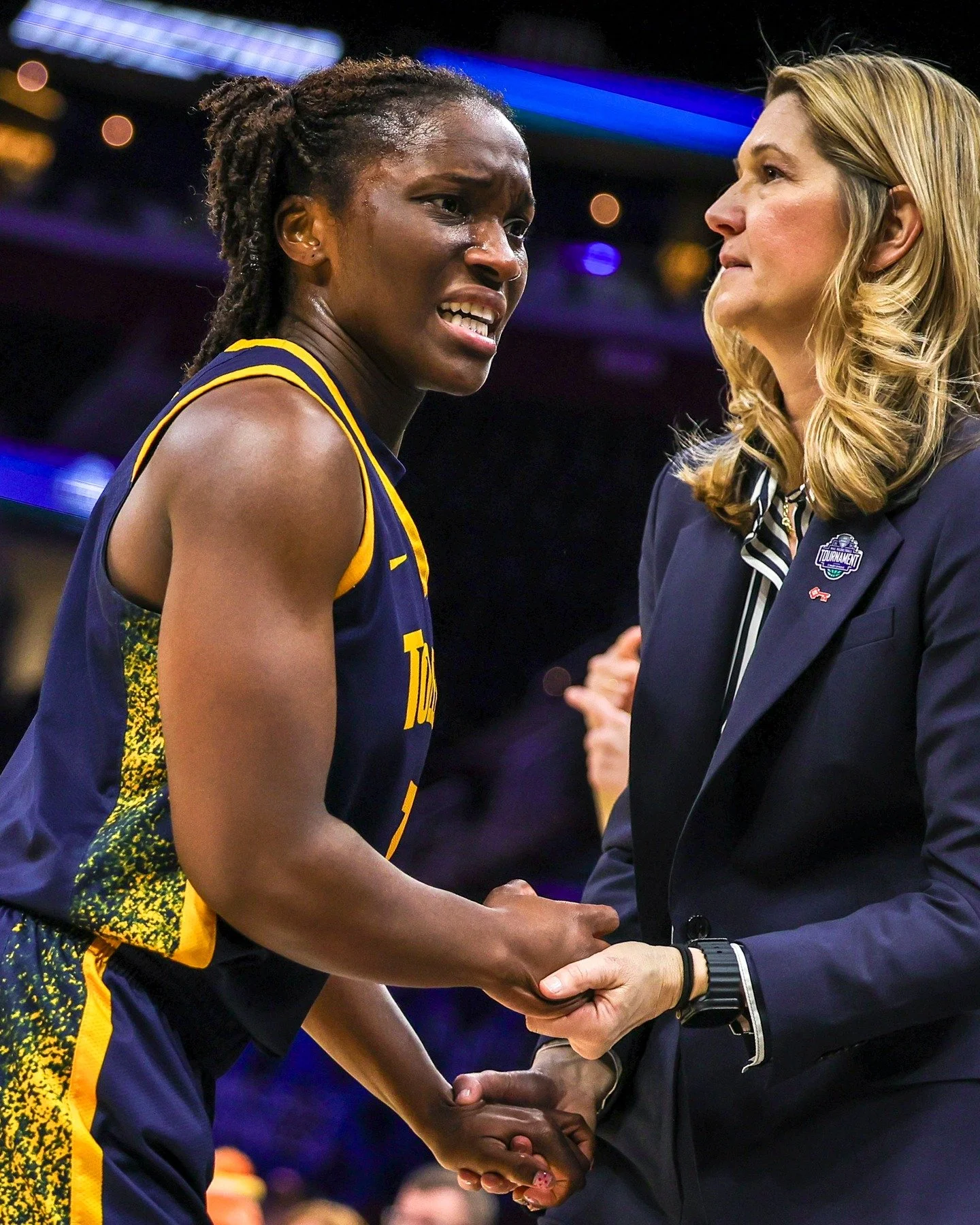 Highlights from the Toledo women's basketball team loss in the MAC Tournament Finals to Miami, 68-58. The Rockets fell behind 16-0 to start the game, but clawed to within 5 at just under a minute, and a good looking three leaving the hands of their s