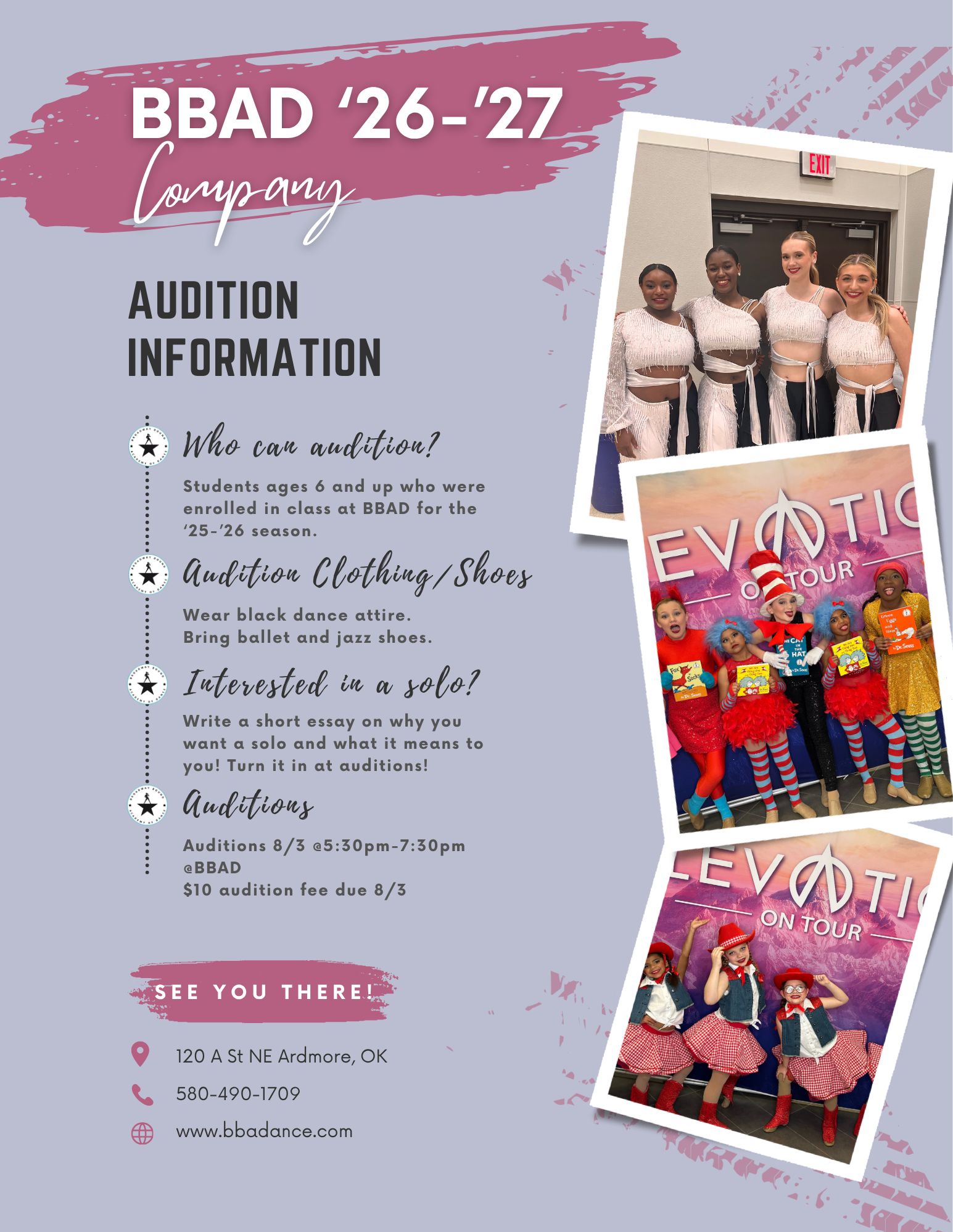 '26-'27 COMPANY AUDITIONS