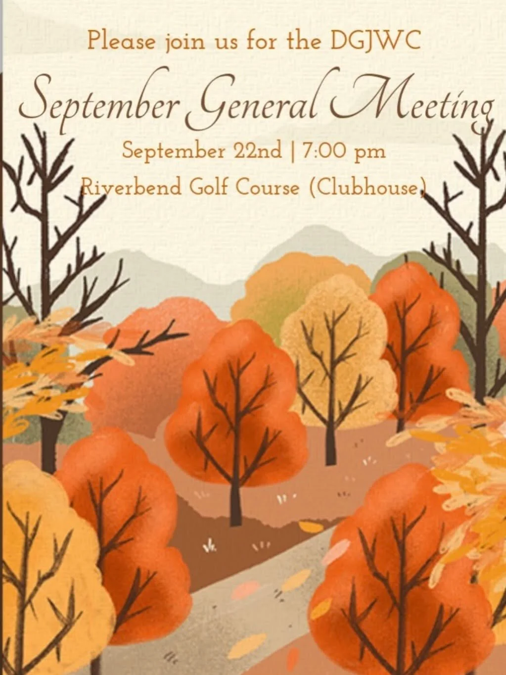 September General Meeting