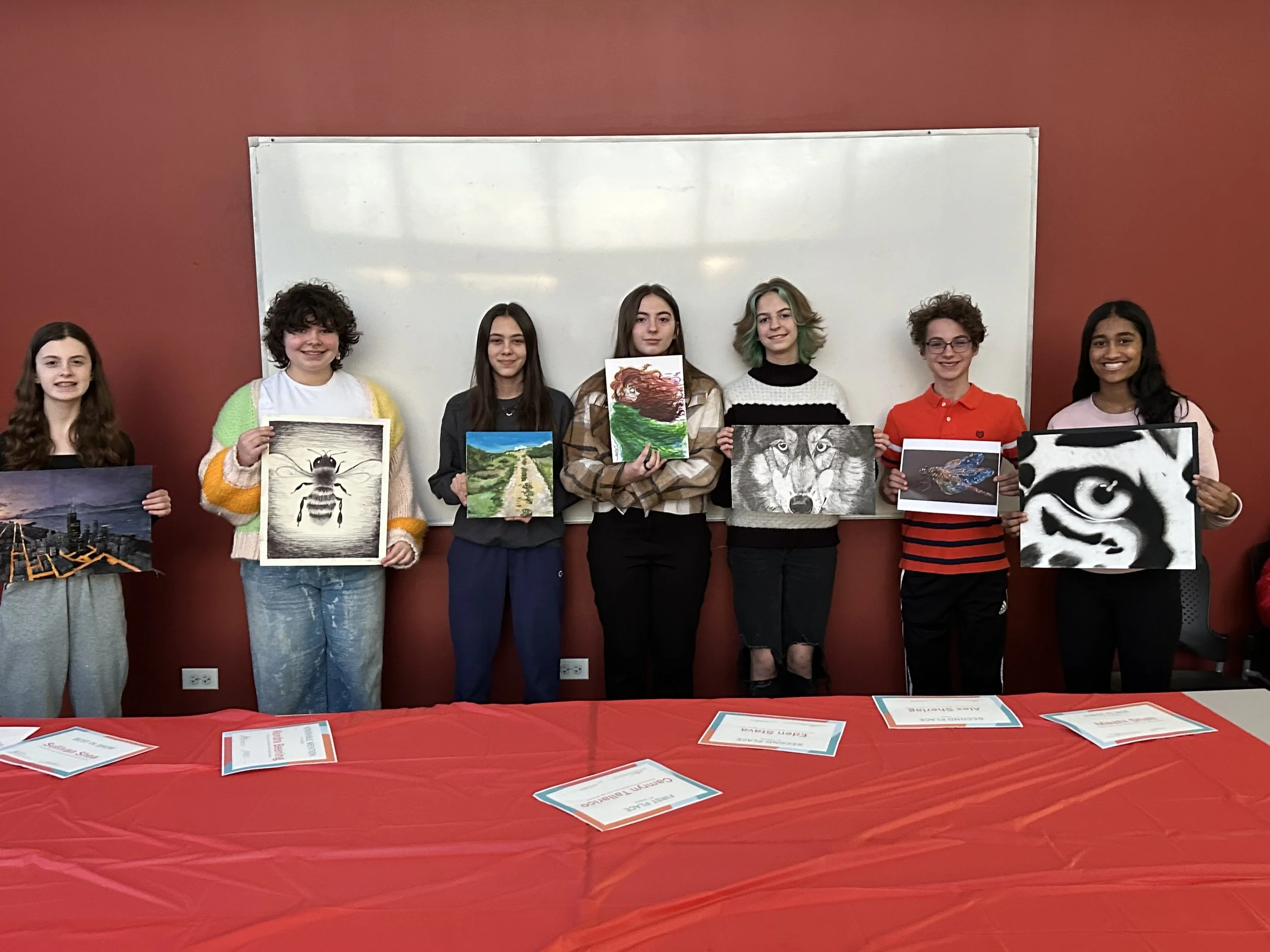 Junior High Students Recognized with Art Awards by Downers Grove Junior Woman’s Club