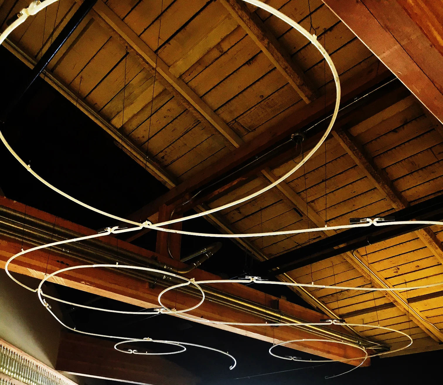 Abstract Ceiling Hanging Neon