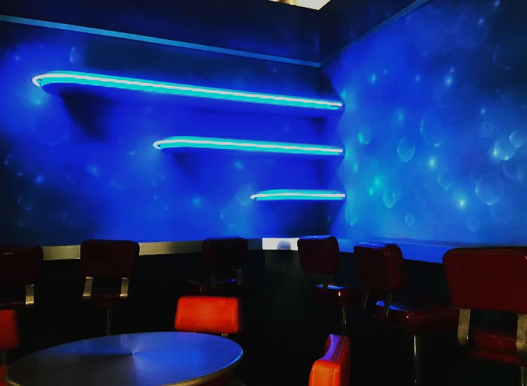 Blue Accent Neon